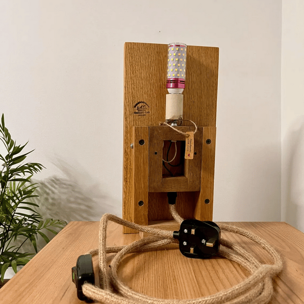 Oak Wood Wall Sconce