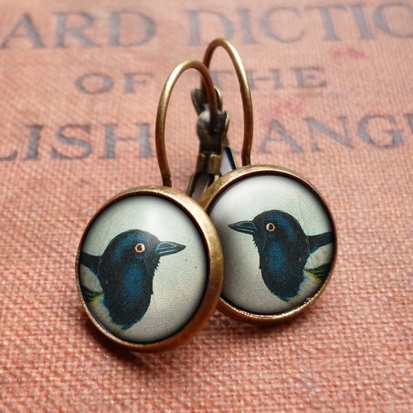 Magpie Leverback Earrings (TB08)