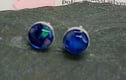 Stud earrings sterling silver