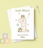 Personalised Kitten 1st Birthday Card, Gender Neutral, One Year Old 
