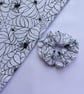 Halloween Goth Scrunchie, Spider Scrunchie, Web Scrunchie, Cobweb Scrunchie - Image 4