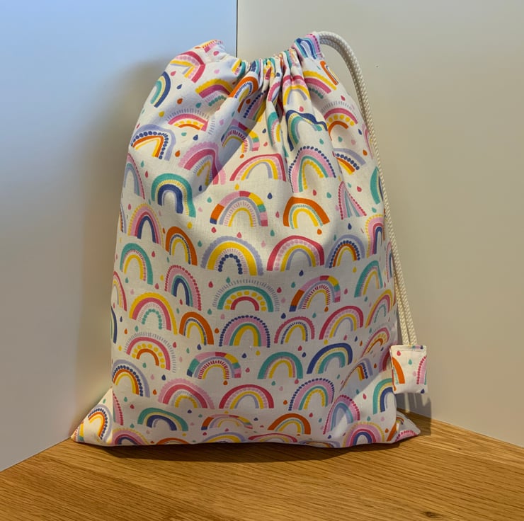 Drawstring Wash Bag, Toiletry Bag, Sponge Bag, Folksy
