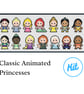 Easy Cross Stitch Kit: Classic Animated Princesses - For Beginners