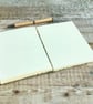 Journal Notebook Hand bound in Coptic Stitch covered with Wildflowers Paper  - Image 5