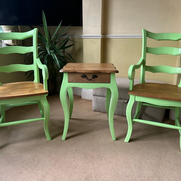 Side Table and Two Chairs