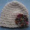 Handmade Organic Merino Baby Beanie