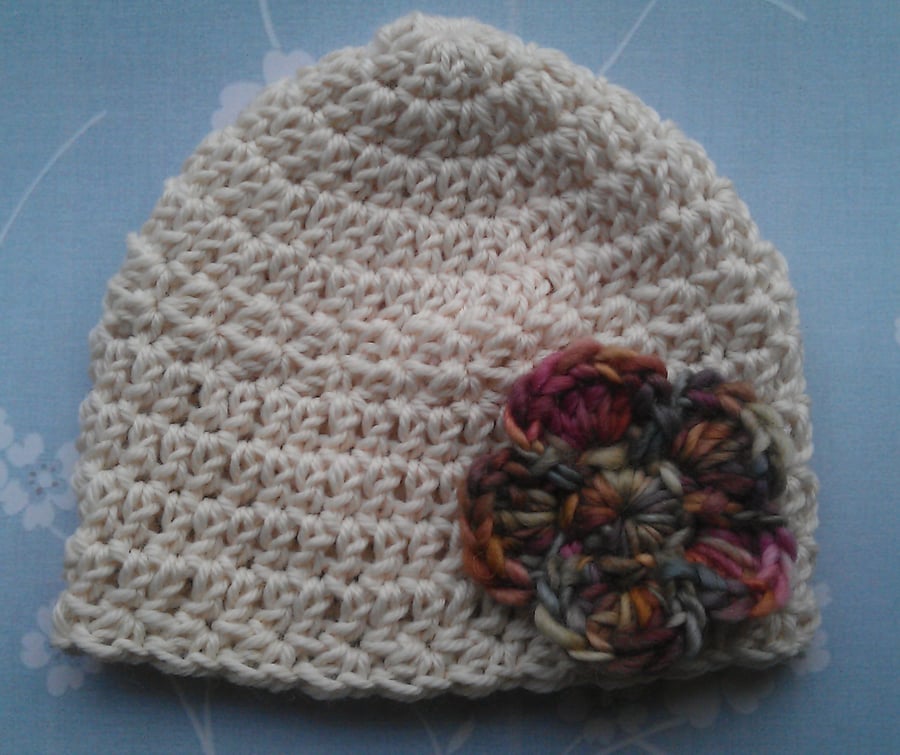 Handmade Organic Merino Baby Beanie