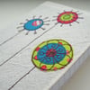 embroidered flowers notebook A6