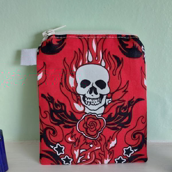 Skulls Daggers Coin Purse or Card Holder 
