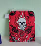 Skulls Daggers Coin Purse or Card Holder 