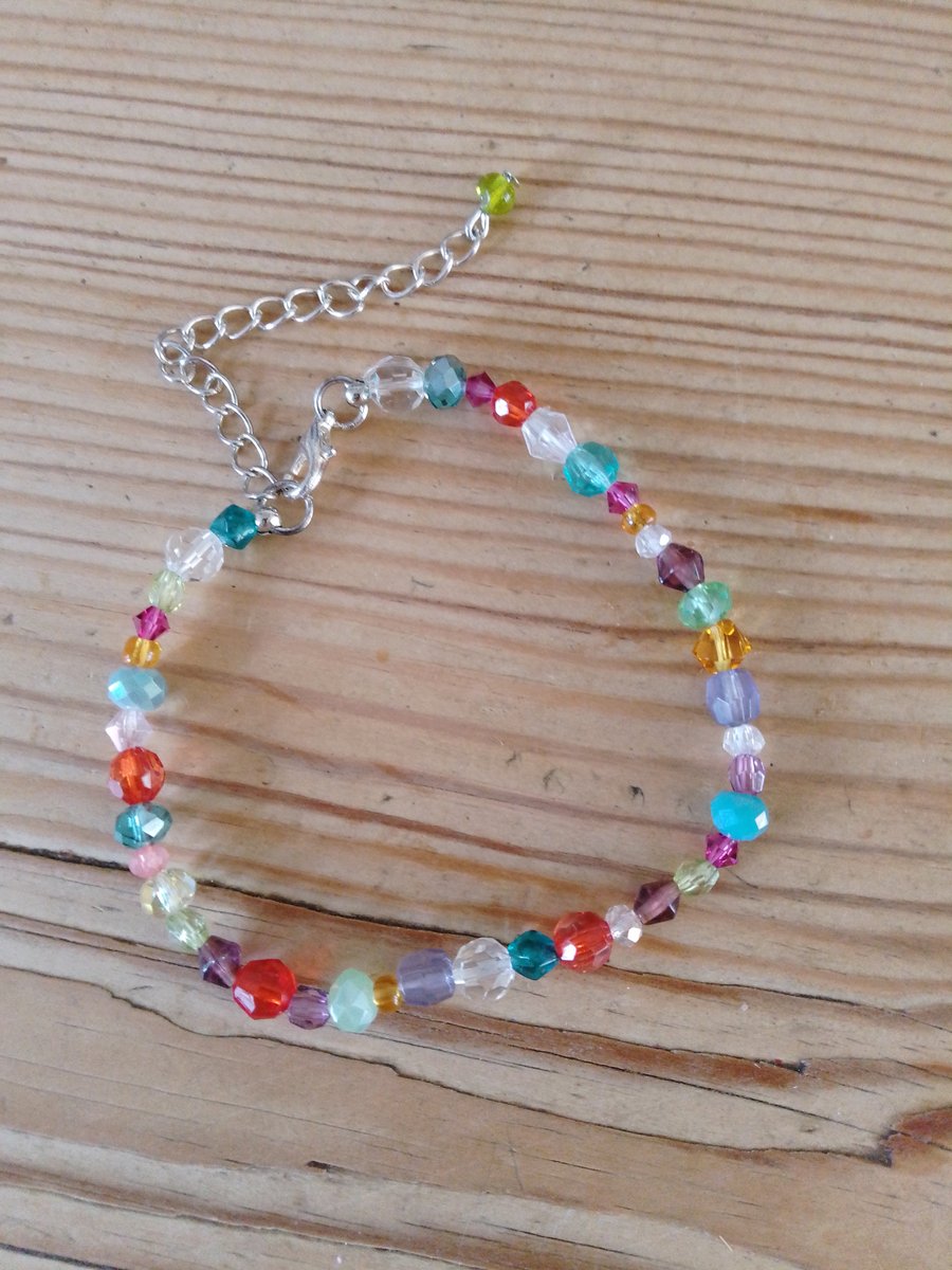 Handmade beaded bracelet.