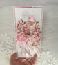 Luxury Pink Santa Christmas Card. Pink Ice Skates Card. 3D Christmas Card. (30) - Image 4