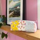 Handmade Patchwork quilted make up bag 