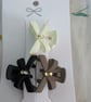 3 pack of mini claw clips  - Image 1