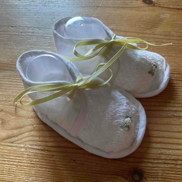Hand Smocked and Finished Soft Baby Shoes