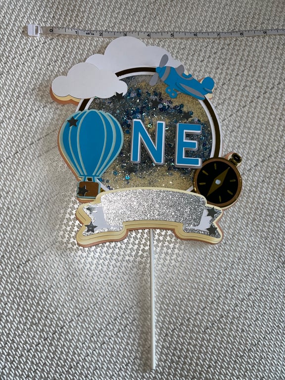 3D shaker Cake topper