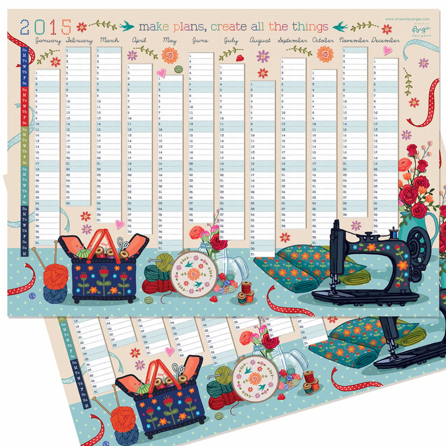 2015 Wall Planner - Craft