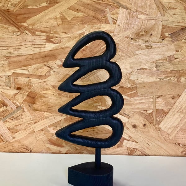 "Totem" - abstract wooden sculpture 