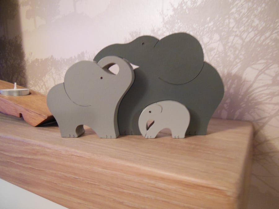 Free standing Triple Elephant - Gift or Pesent