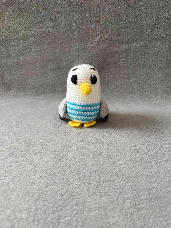 Small Crochet Seagull Soft Toy - CE Tested Mini Seagull Plushie