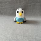 Small Crochet Seagull Soft Toy - CE Tested Mini Seagull Plushie