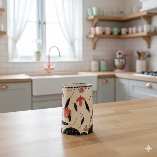 Sundowner oval Vase -handmade ceramic