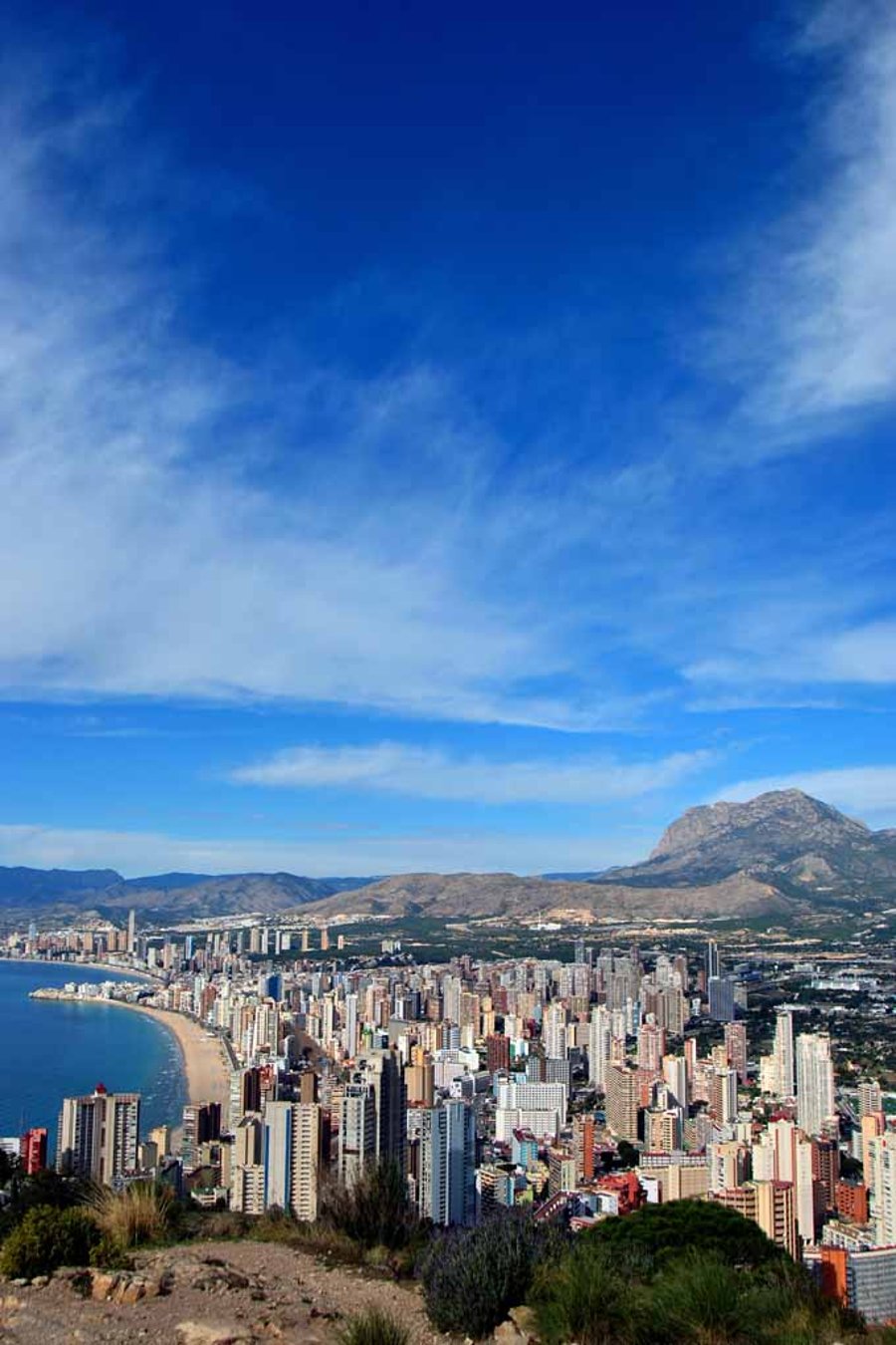 Benidorm Cityscape Skyline Costa Blanca Spain Photograph Print