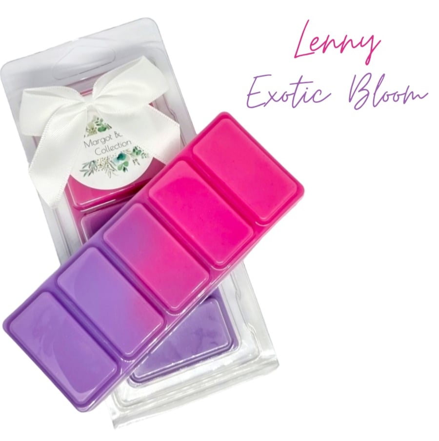 Lenny Exotic Bloom  Wax Melts UK  50G  Luxury  Natural  Highly Scented