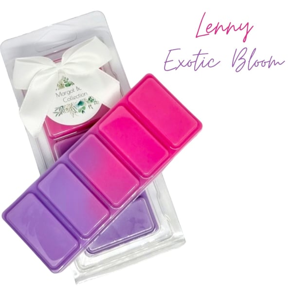 Lenny Exotic Bloom  Wax Melts UK  50G  Luxury  Natural  Highly Scented