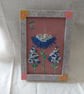 Hand embroidered small picture with upcycled painted frame - Image 1