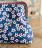 Coin purse made with Liberty Lawn in the print: 'Ffion', in blue or yellow - Image 4