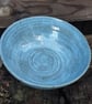 Scandi blue textured clay bowl - Image 2
