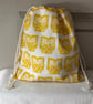 Gorgeous Owl themed drawstring bag - Image 1