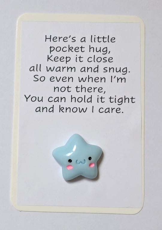 Pocket hugs - star with a face