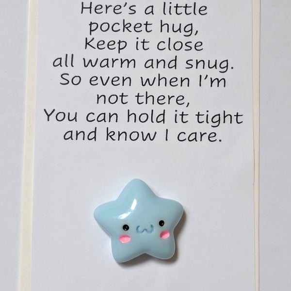 Pocket hugs - star with a face