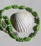 Green Sea Sediment Jasper Crystal Gemstone Beaded Necklace "Valencia"