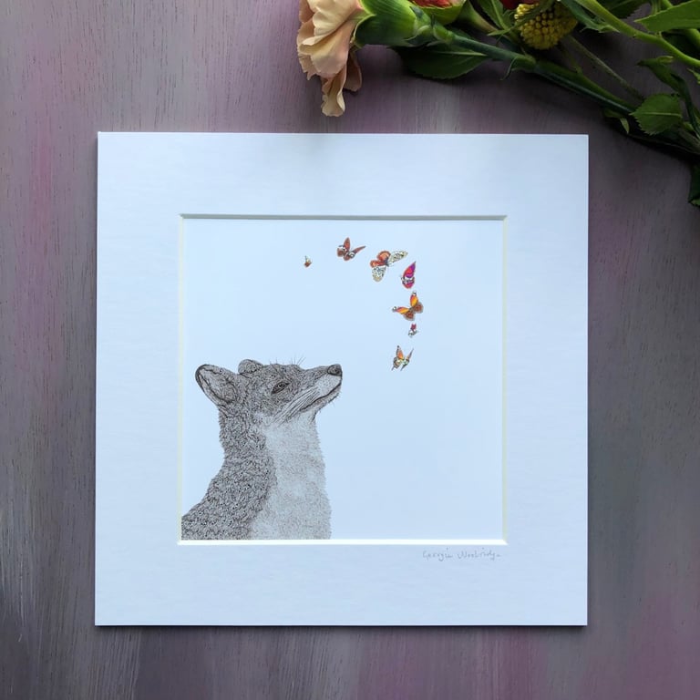 'Vita' 8" x 8" Mounted Print