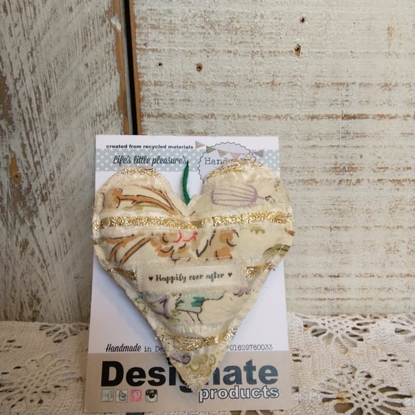 Meadow Stitch Lavender Heart Hanger 