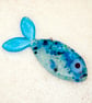 Sparkly Fused Glass Fish Decoration - Image 2