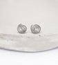 Titanium spiral stud earrings - Delicate hypoallergenic earrings - Boho titanium - Image 1