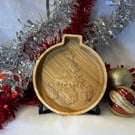 Christmas tree bauble serving tray 