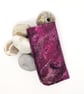 Glasses case: felted wool - pinks - Image 2
