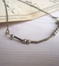 Love Morse Code necklace - mixed metals - hidden message jewellery - Image 1