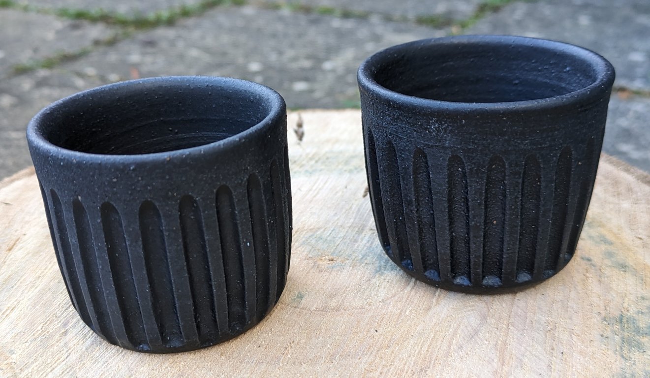 Espresso coffee cups (matte black)