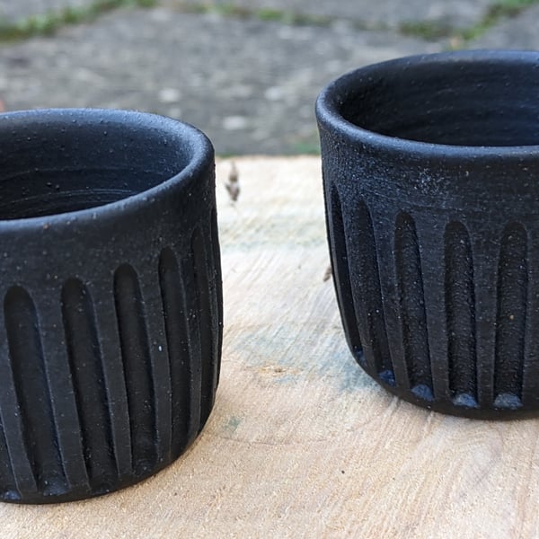 Espresso coffee cups (matte black)