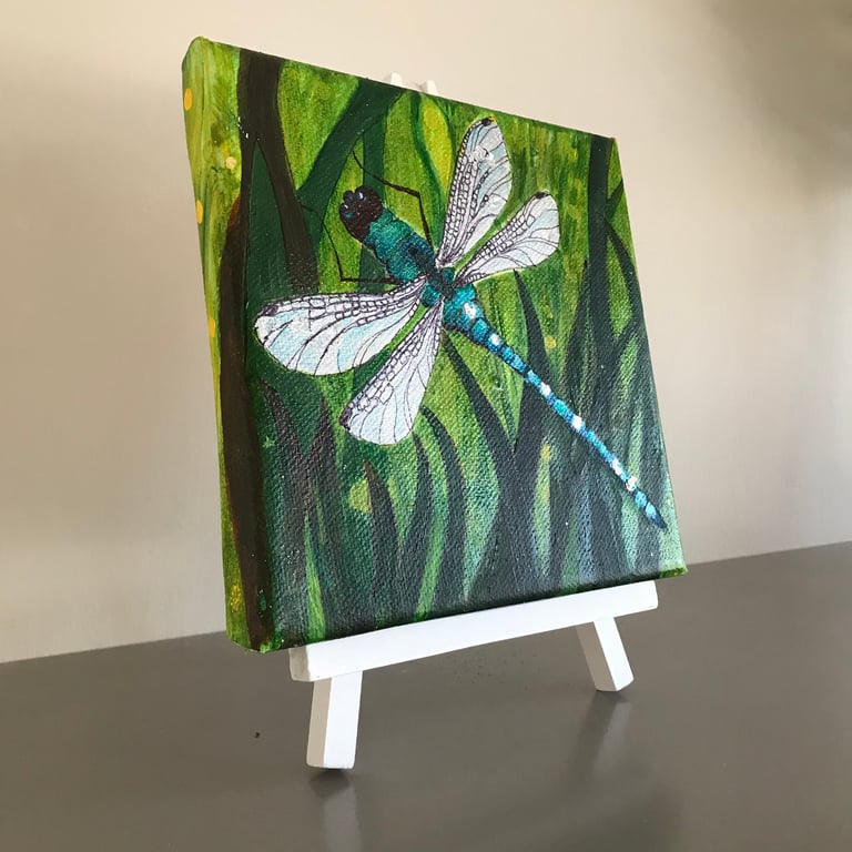 Dragonfly original painting 