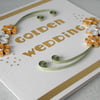 Quilled 50th wedding anniversary card
