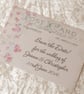 10 Save the Date Cards Shabby Chic Vintage Postcard Ref 206