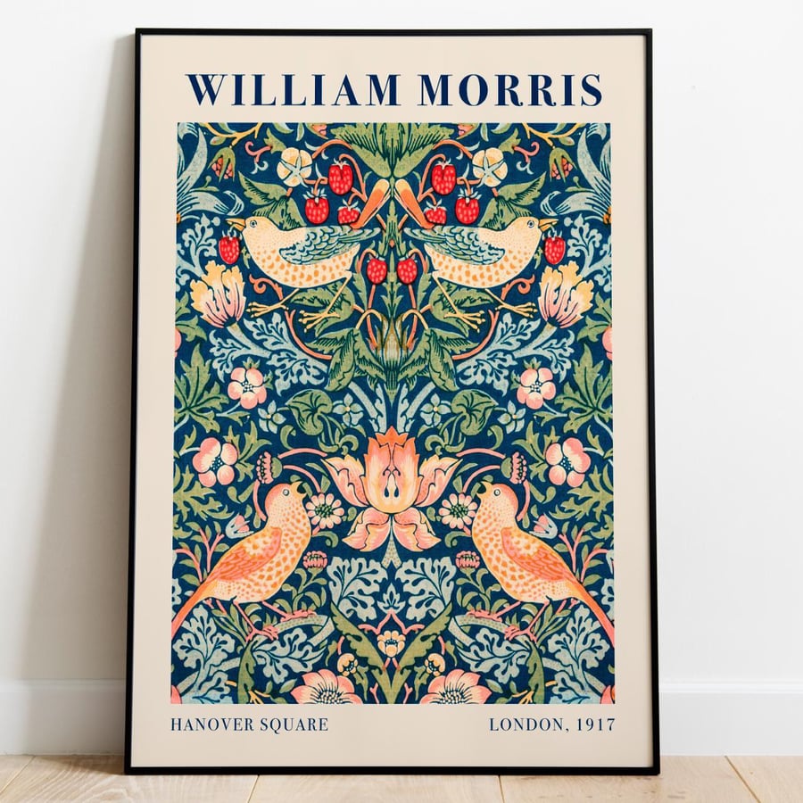 William Morris Design Art Print, Wall Art, Home Decor Print, Poster