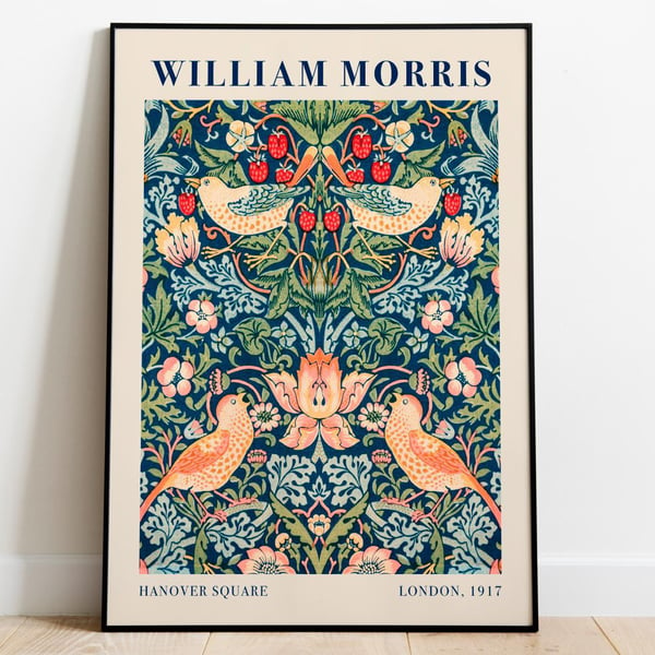 William Morris Design Art Print, Wall Art, Home Decor Print, Poster